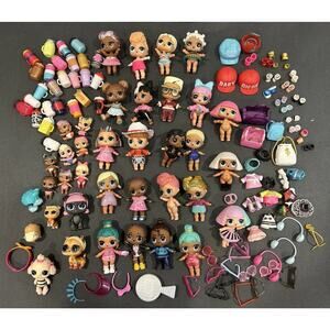 LOL Surprise Dolls LOT Pranksta Clothes Shoes Purses Cups Pets Babies Glasses